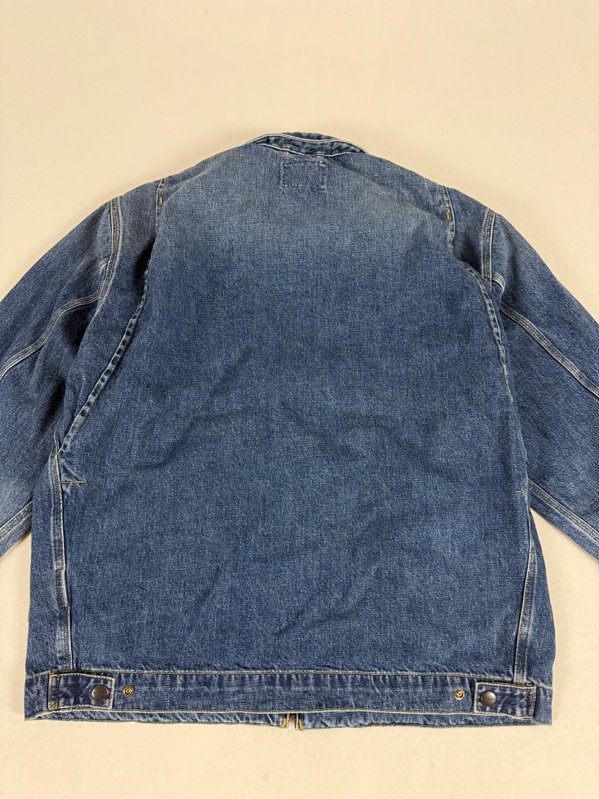 CARHARTT WIP OG DETROIT JACKET BLUE DARK USED WASH L NWT thumbnail 17