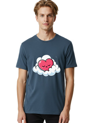 Sleeping-Heart-9 Mens Graphic Tee, 100% Cotton, Casual Summer Wear