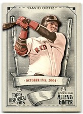 2021 Topps Allen & Ginter #HH-9 David Ortiz Historical Hits Boston Red Sox