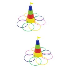  2 Sets Circle Throwing Toy Kids Toys Toss Game Outdoor Activities