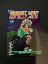 2023-24 Panini Donruss Optic - Express Lane Jayson Tatum #12 Purple Prizm