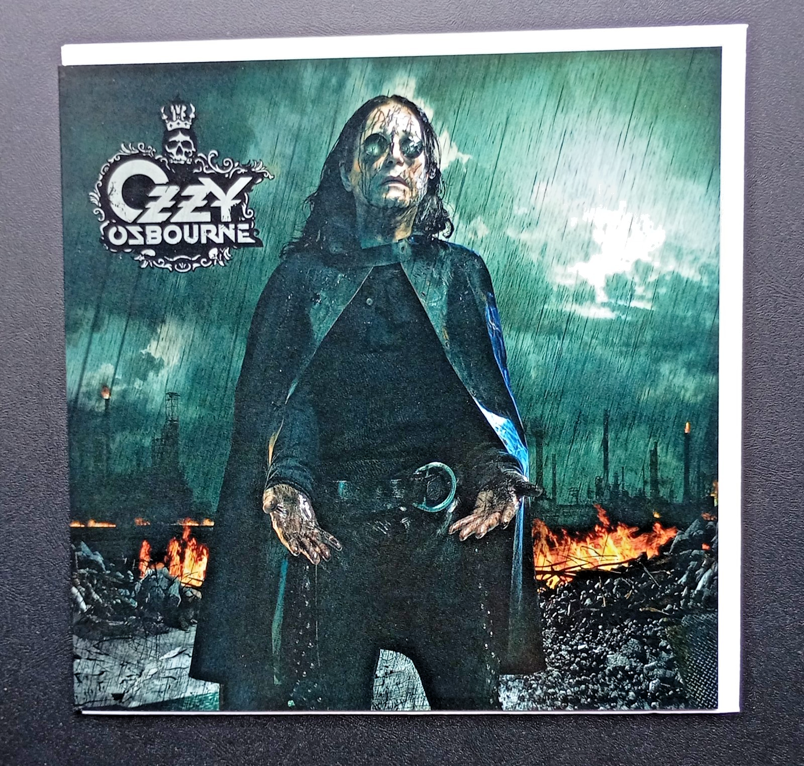 OZZY OSBOURNE OFFICIAL LIVE NATION MERCHANDISE GREETINGS CARD 16cm x 16cm rare