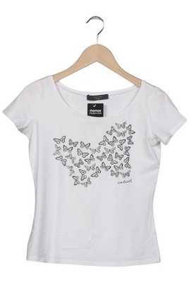 WEEKEND Max Mara T-Shirt Damen Shirt Kurzärmliges Oberteil Gr. S Weiß #k24ottw