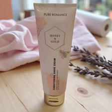 Pure Romance - Coochy Honey & Gold Conditioning Shave Cream NEW- Discontinued