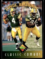 1994 Pro Line Live #392 Brett Favre / Sterling Sharpe Packers Card 2701F