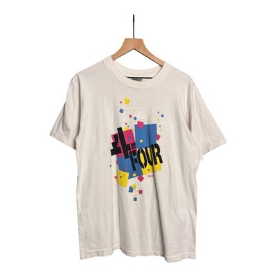 Vintage 80s 4 By Four Music R&B Funk Soul Music Promo T-Shirt Large.