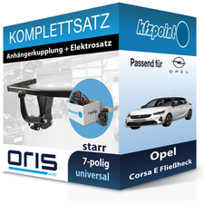 ORIS Anhängekupplung starr und E-Satz 7polig für Opel Corsa E Fließheck 14- neu