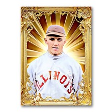 George Halas Golden Icon Art Card 01/20 Starpop Signed Football Short Print