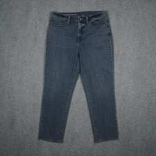 TALBOTS Jeans Women's Dark Wash Size 8 High Waist Ankle Stretch