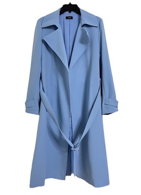 Theory フーデット コート ブルー S Theory Women Trench Overcoat M Wild Blue Oaklane O Coat Sport Tex