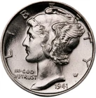 1941 Mercury Dime BU Uncirculated Mint State 90% Silver 10c US Coin #2217