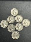 Washington Quarters 90% Silver $2 Face Value (8 Coins)