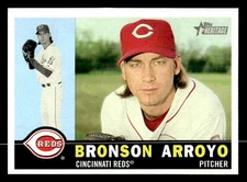 2009 Topps Heritage #187 Bronson Arroyo Card Cincinnati Reds