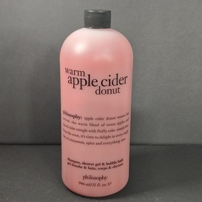 Philosophy Warm Apple Cider Donut Shampoo Shower Gel Bubble Bath 946 ml 32 fl oz