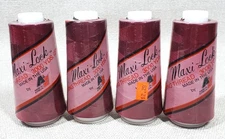 4 MAXI-LOCK Serger Sewing Thread Spools 32131 Red Current 3000 yds. each NEW/Pkg