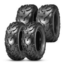 Updated 25x8-12 25x10-12 ATV UTV Tires Set 4 6PR AT 25x8x12 Front 25x10x12 Rear
