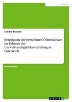 Beteiligung Der Betroffenen ÖFfentlichkeit Im Rahmen Der UmweltverträGlichkeitsp