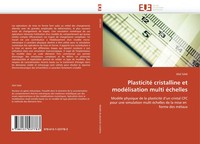 Afaf Saai | Plasticité Cristalline Et ModéLisation Multi éChelles | Taschenbuch