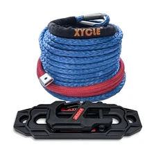 10" (254mm) Synthetic Rope Towing Winch Aluminum Cable Guide&Foldable Forged ...