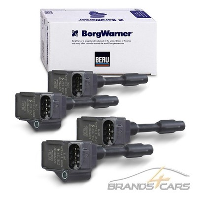 4x BERU ZÜNDSPULE FÜR AUDI A1 A3 A6 SEAT SKODA VW GOLF PASSAT TIGUAN 1.8 2.0 TSI