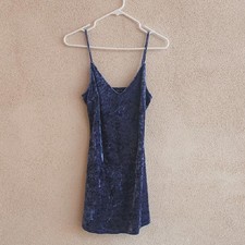 Forever 21 Blue Slip Mini Dress Spaghetti Strap