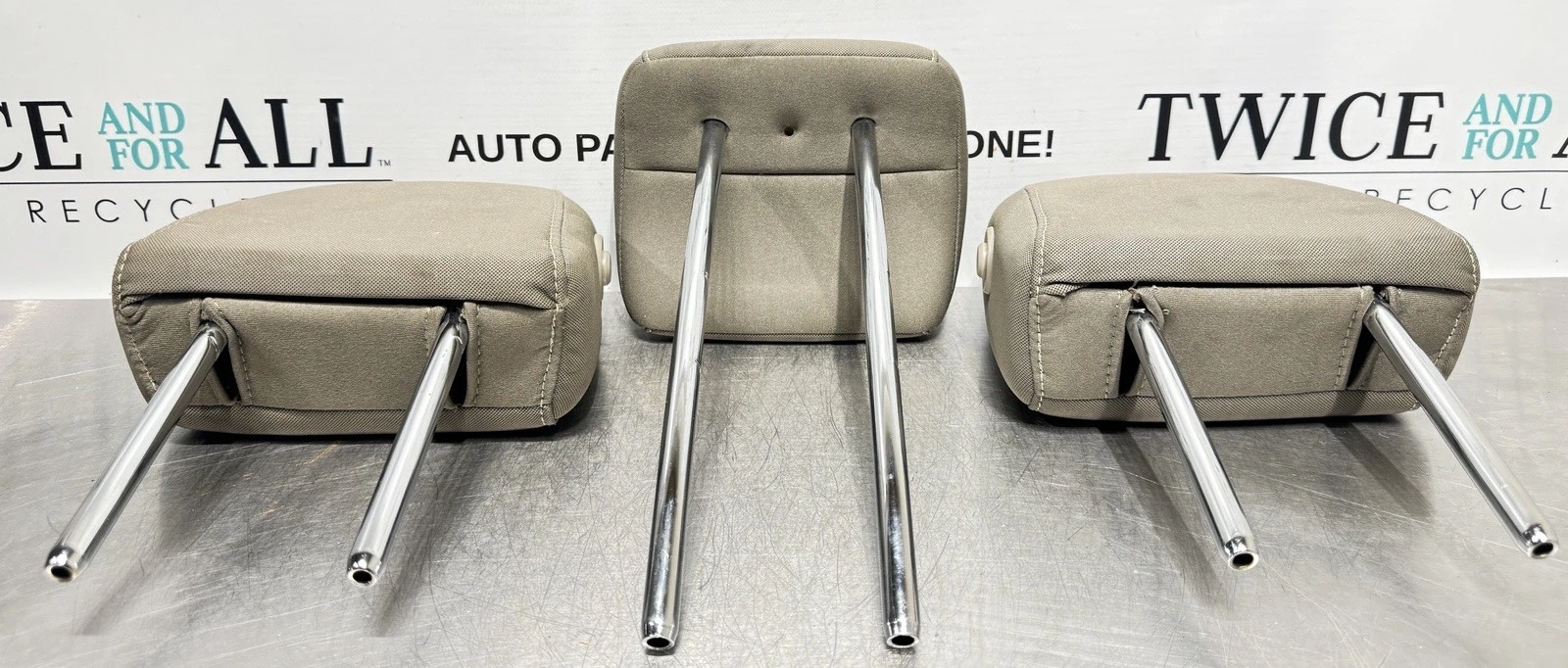  rear 2nd row headrest cloth complete set oem 