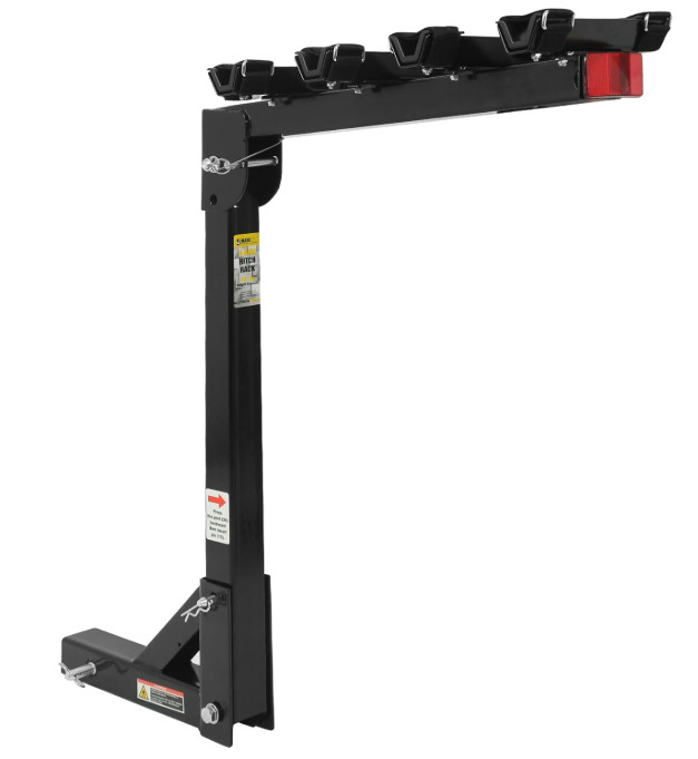 70210 4-Bike Hitch Rack Black,150lb,Swing-Down,Easy Install+