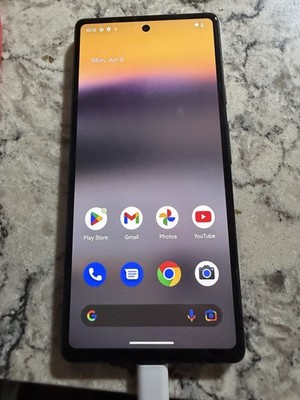 Google Pixel 6a 128GB Android Smartphone Black Bar Style Model Pixel 6a
