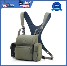 Binocular Harness Chest Pack: Bino Case with Rangefinder Pocket for Hunting Bird