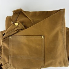 Carhartt Duck Bib Overalls Mens 40x28 Brown Canvas 6FB Workwear NWT NOS READ