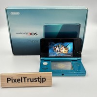 Nintendo 3DS Aqua Blue Wi-Fi Console Boxed Japanese Handheld Unused 2609-031