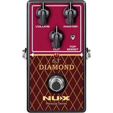 NUX 63 Diamond VOX AC Preamp Reissue Series Pedal Black