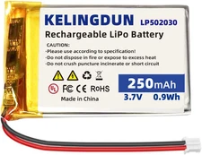 Lithium Polymer Battery 3.7V 250Mah 502030 Lipo Rechargeable Battery Pack 