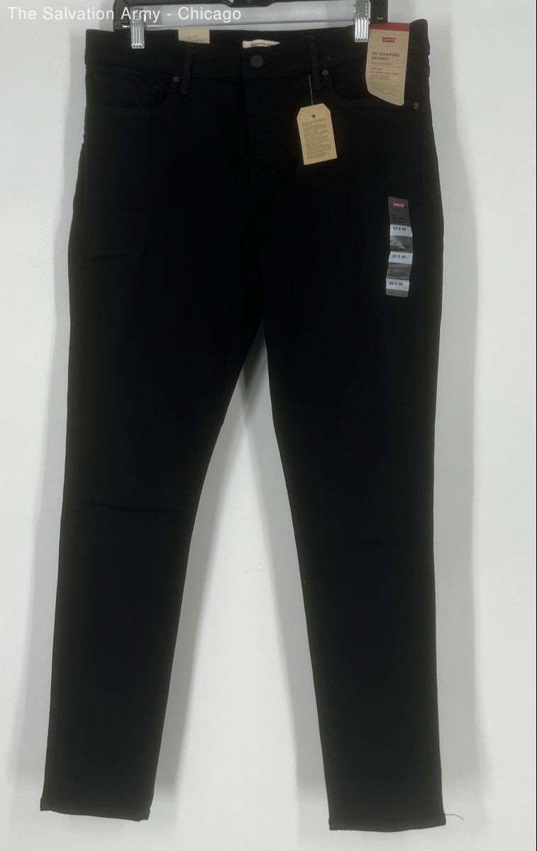Levi's Womens Black 311 Mid-Rise Shaping Denim Skinny Jeans Size 33X30
