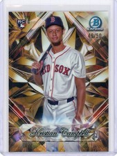 2025 Bowman Chrome Gold Sapphire Rookie #SS-13 Kristian Campbell No 49 of 50