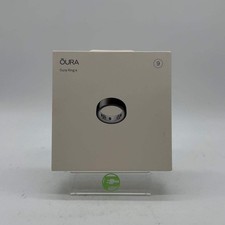 Oura Ring 4 Size 9 Silver Black Smart Ring JZ90-54217-07