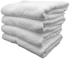 100 Ring Spun Cotton Oversized Bath Sheet Towels 35 x 70 inch 500 GSM White