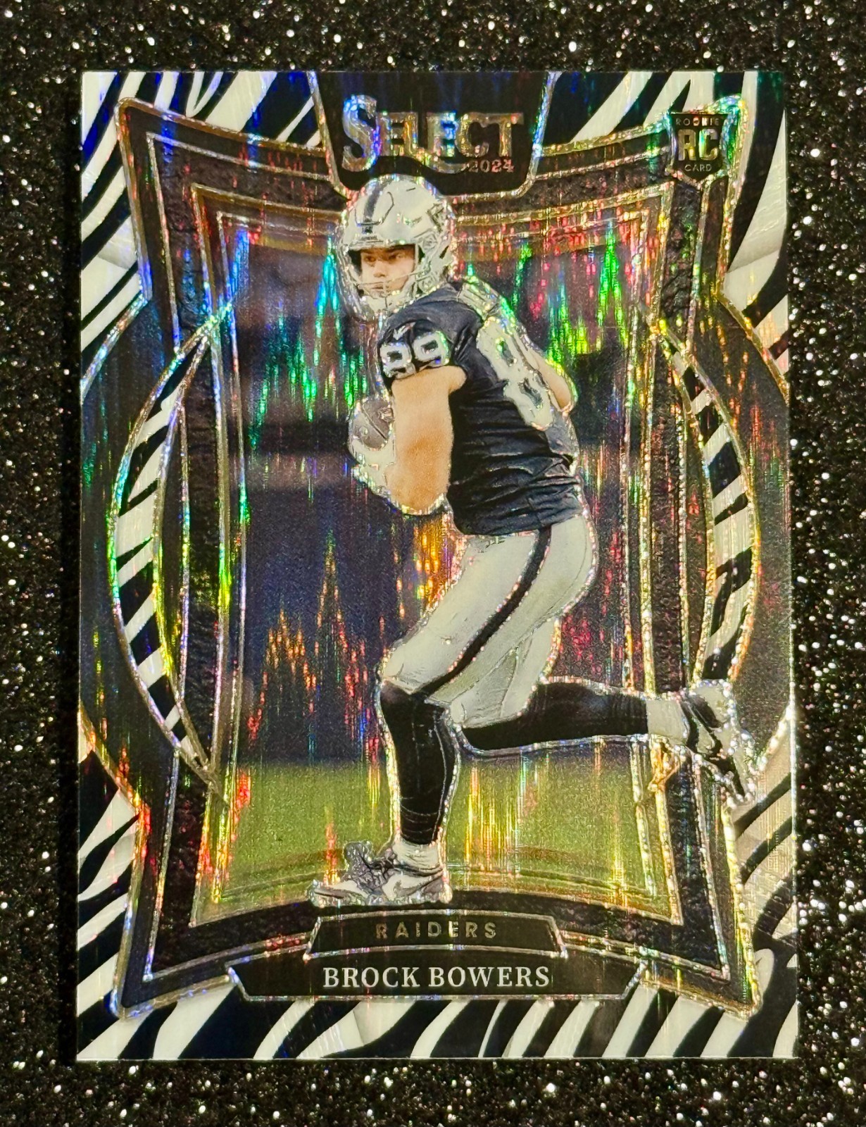 Brock Bowers - ZEBRA -2024 Panini Select - Concourse  #31  (RC) Case Hit SSP