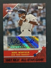 DAVE WINFIELD 2017 Topps On Demand 1987 All-Star Game Auto 7/10 Cherry HOF