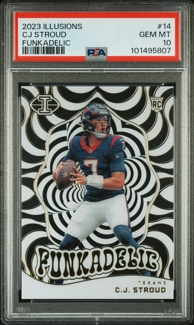 2023 C. J. Stroud Texans PSA 10 Panini Illusions Funkadelic Rookie Card #14
