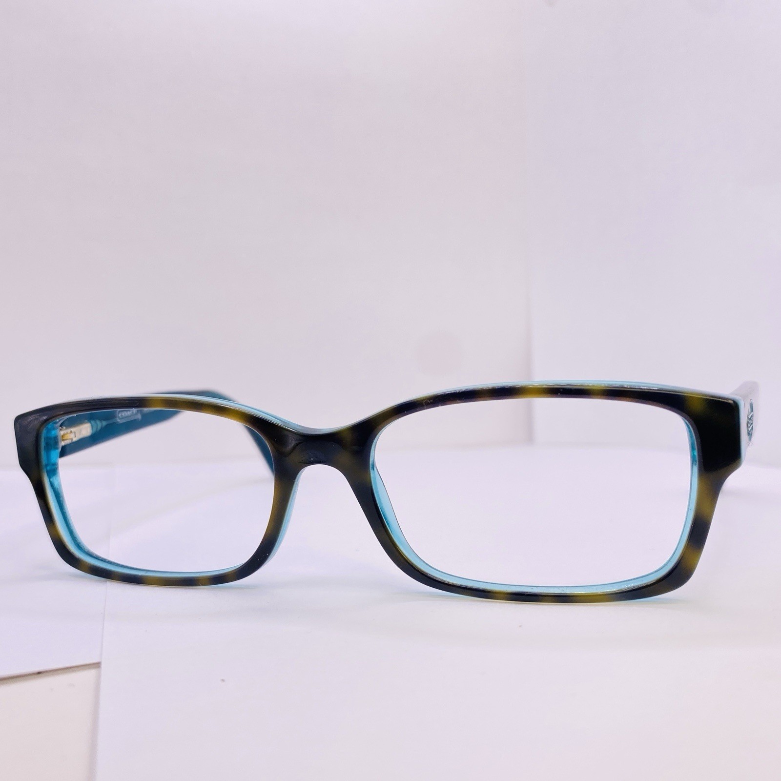 Coach Authentic Eyeglasses HC 6040 Brooklyn 5116 Dark Tortoise Teal 52 [] 16 135 thumbnail 3