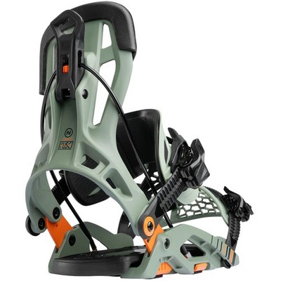 Nidecker Flow Fuse Hybrid Heckeinsteiger Snowboardbindung Khaki Grün Unisex NEU
