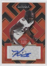 2022 Wild Card Mania Square Orange Rainbow Kingsley Enagbare Rookie Auto RC 0s55. rookie card picture