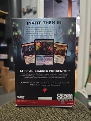 MTG CRIMSON VOW VAMPIRIC BLOODLINE COMMANDER DECK NIB FREE SHIPPING! MTG CRIMSON VOW VAMPIRIC BLOODLINE COMMANDER DECK NIB FREE SHIPPING!