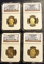 2007-S $1  Presidential Dollar Series 4-Coins Set NGC PR70ULTRA CAMEO FLAWLESS!