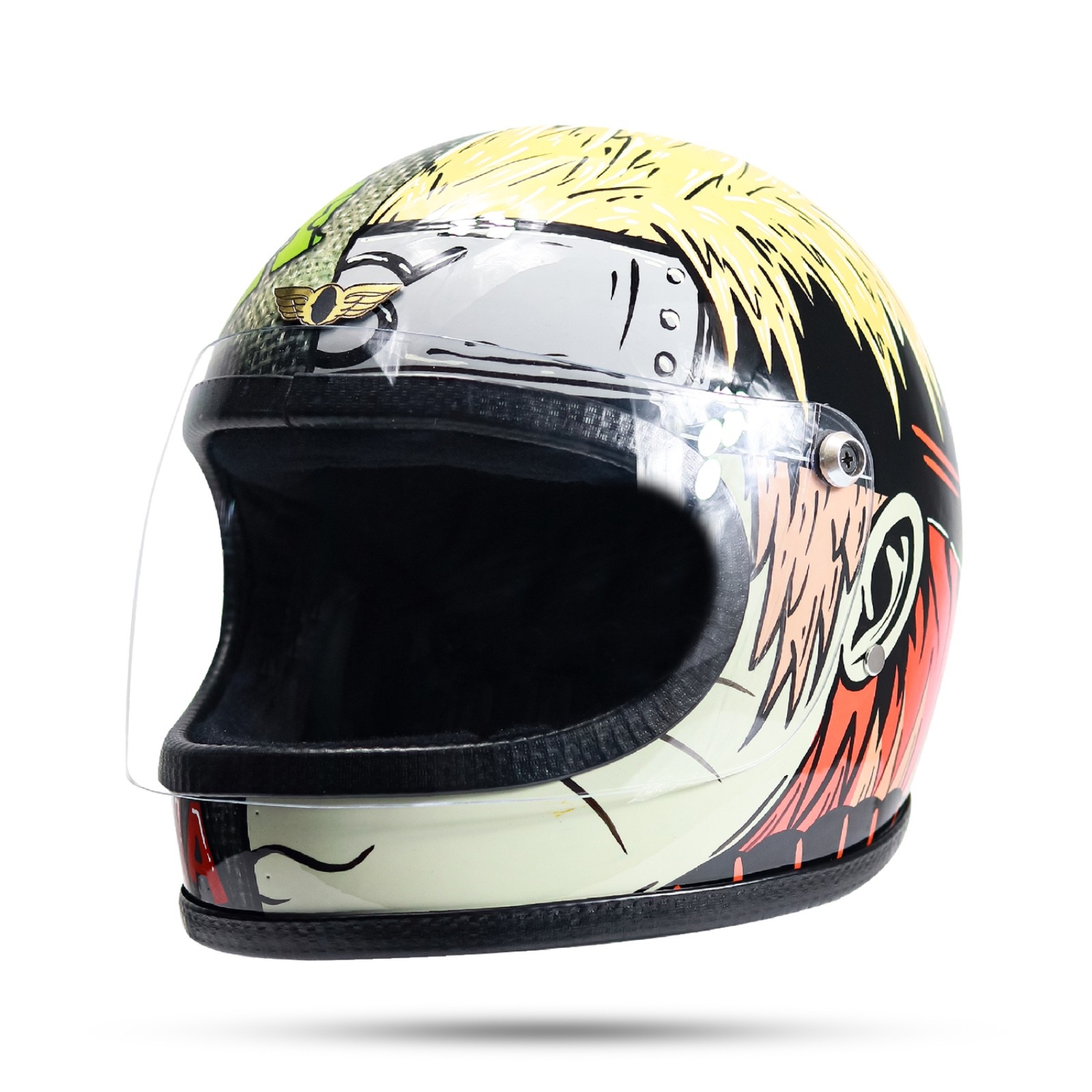 Vintage Custom Atlas Rawgraphic Bobber Chopper Motorcycle Helmet