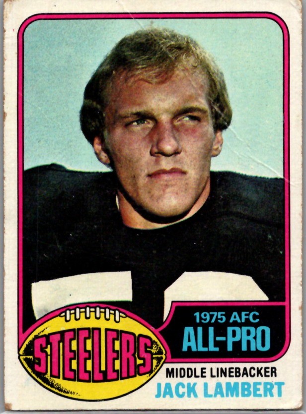 1976 Topps #220 Jack Lambert CREASED