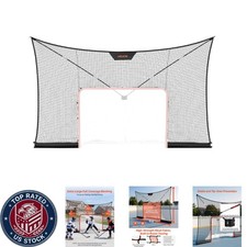 12x7ft Hockey Net Backstop Coverage Backyard Training Barrier Net Only