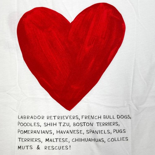 Wildfox Ryan Ex Boyfriend Short Sleeve Tee Sz XS New $68 White Dog Lover T-Shirt - Picture 7 of 11