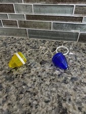 2 Vintage 70  sImperial Toy Tops - Plastic Mini - Dime Store - spinning tops